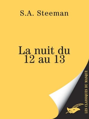 cover image of La Nuit du 12 au 13